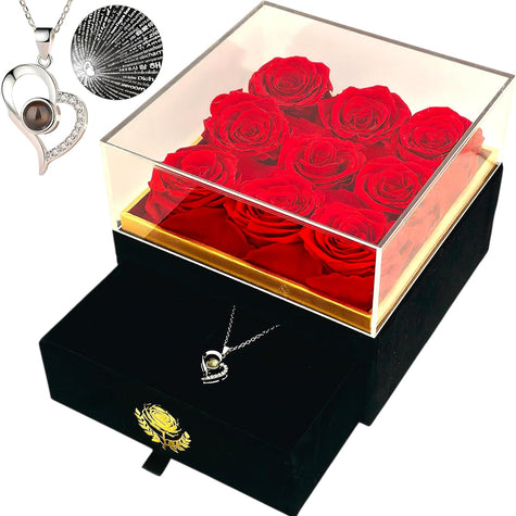 Luxury Preserved Roses Gift Box