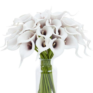 Artificial White Calla Lily Flowers – Real Touch Silk
