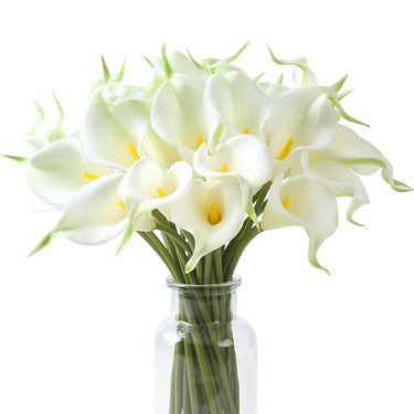 Artificial White Calla Lily Flowers – Real Touch Silk