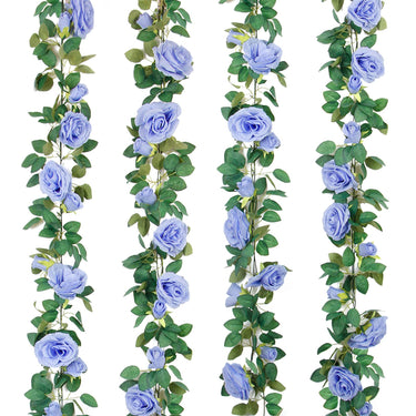 Artificial Rose Vine Garland – Silk Hanging Florals