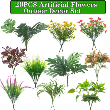 UV-Resistant Artificial Greenery Stems