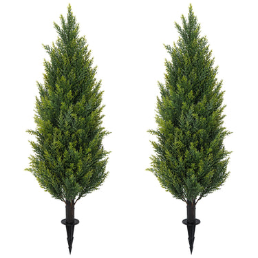 Artificial Boxwood Topiary Bush with Ground Spike